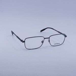 Montblanc MB0029O 006 Eyeglasses Ruthenium 58mm Rectangle Frame